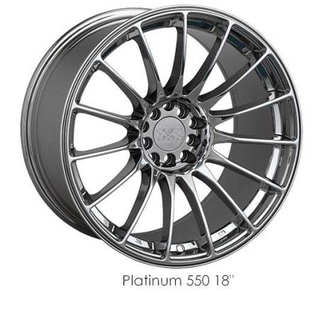 XXR Wheels - XXR Wheel Rim 550 20X10.25 5x114.3/5x120 ET40 73.1CB Platinum