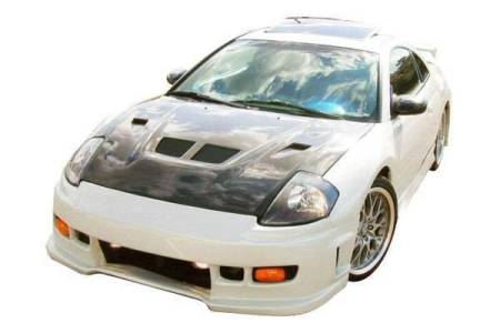 VIS Racing - VIS Racing Carbon Fiber Hood EVO Style for Mitsubishi Eclipse 2DR 00-05