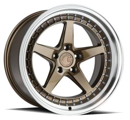 AodHan Wheels - AodHan Wheels Rim DS05 18x10.5 5x114.3 73.1CB ET15 Bronze w/Machined Lip