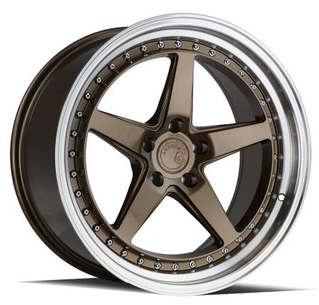 AodHan Wheels - AodHan Wheels Rim DS05 18x9.5 5x114.3 73.1CB ET15 Bronze w/Machined Lip