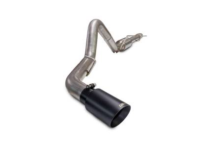 Carven Exhaust - Carven Exhaust Silverado/Sierra 1500 Trucks Competitor Series Includes 4.0" Exhaust Tip "Ceramic Coated Black"