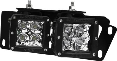 Rigid Industries - RIGID 2010-2018 Dodge Ram 2500/3500 And 2009-2012 Ram 1500 RIGID Fog Mount Kit