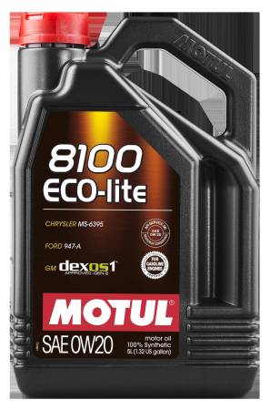 Motul - Motul 8100 ECO-LITE 0W20 - 5L - Synthetic Engine Oil - Case of 4