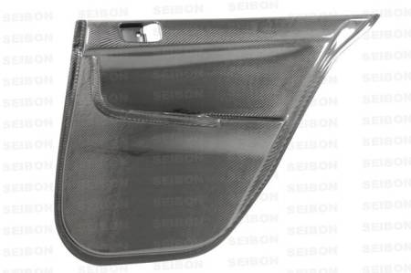 Seibon Carbon - Seibon Carbon fiber rear door panels for 2008-2012 Mitsubishi Lancer EVO X