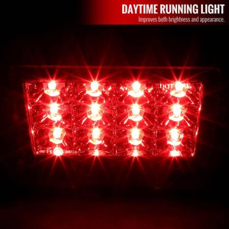 Spec'D Tuning Products - Spec-D 2011-2021 Subaru Impreza WRX STI F1 Style LED 3rd Brake Light (Chrome Housing/Red Lens)