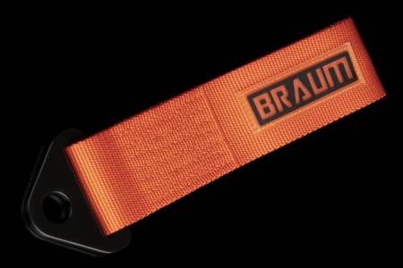 BRAUM RACING SEATS & MORE - BRAUM Racing Orange Tow Strap Kit - Each