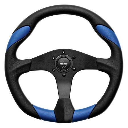 Momo - Momo Quark Steering Wheel 350 mm - Black Poly/Black Spokes