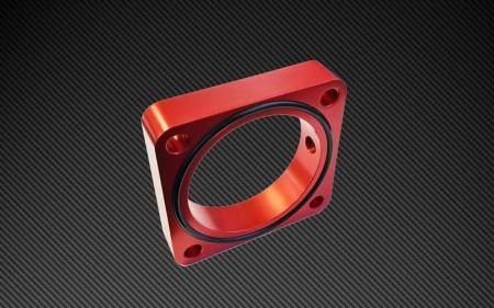 Torque Solution - Torque Solution Throttle Body Spacer 2013+ Subaru BRZ/Scion FR-S - Red