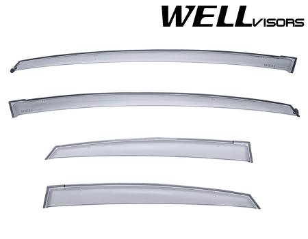 WellVisors - WellVisors Side Window Deflectors Toyota Prius 10-15 Premium Series