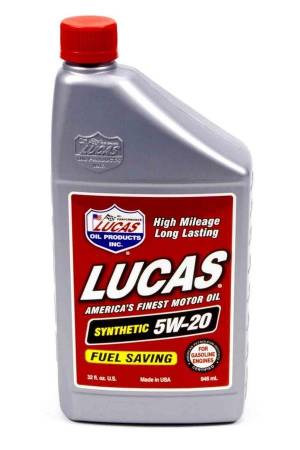 Lucas Oil - Lucas Motor Oil - 5W20 - Synthetic - 1 qt - Each