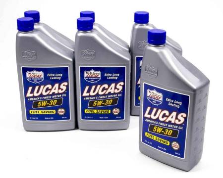 Lucas Oil - Lucas Motor Oil - High Performance - 5W30 - Conventional - 1 qt - Set of 6