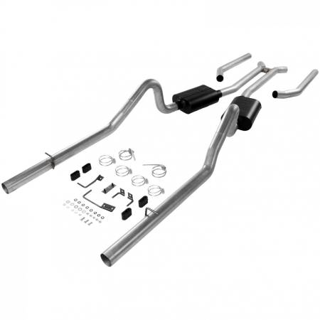 Flowmaster - Flowmaster 68-70 Mopar Delta Force Kit Header-Back System - Dual Rear Exit