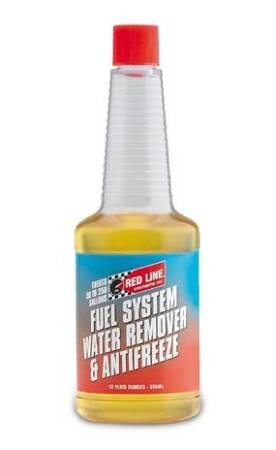 Red Line Synthetic Oil - Red Line Oil Fuel System Water Remover And Antifreeze 12oz - Case of 12