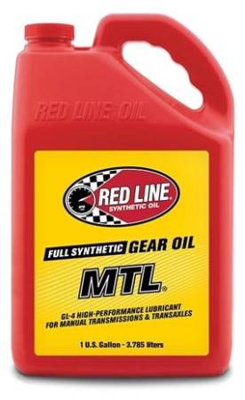 Red Line Synthetic Oil - Red Line Oil MTL 75W80 Manual Transmission Gear Oil GL-4 1 Gallon - Case of 4