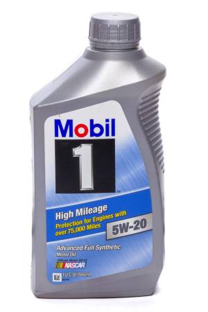 Mobil 1 - Mobil 1 Motor Oil - High Mileage - 5W20 - Synthetic - 1 qt - Each