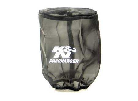 K&N - K&N Universal Precharger Round Straight Air Filter Wrap Black 5in ID x 7in Height