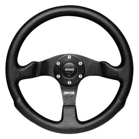 Momo - Momo Competition Steering Wheel 350 mm - Black AirLeather/Black Spokes