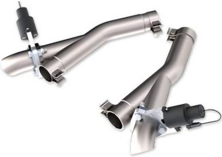 QTP (Quick Time Performance) - QTP 11-18 Dodge Durango 5.7L 2.5in 304SS Aggressor Cutout Dual Mid Pipes