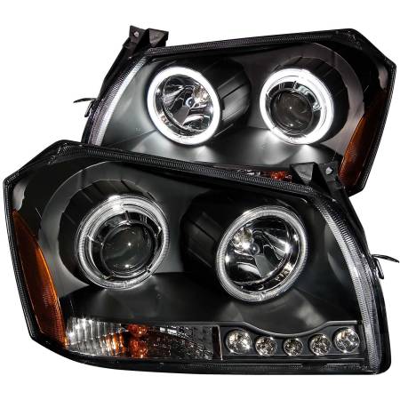 ANZO Headlights, Tail Lights and More  - ANZO 2005-2007 Dodge Magnum Projector Headlights Black