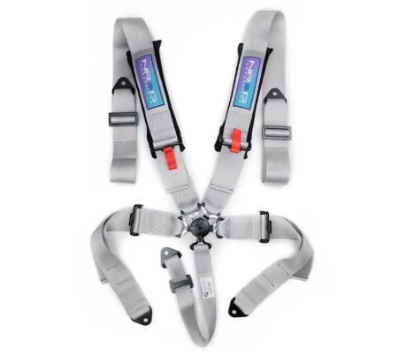 NRG Innovations - NRG Innovations 5PT 3in. Seat Belt Harness / Cam Lock - Silver