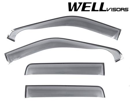 WellVisors - WellVisors Side Window Deflectors Ford F-150 09-14 Crew Cab Off Road Series