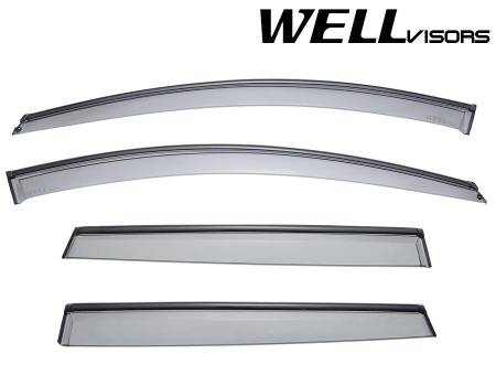 WellVisors - WellVisors Side Window Deflectors Volvo XC60 10-17 With Black Trim