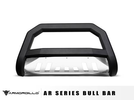 Armordillo - Armordillo 2014-2018 Toyota 4Runner AR Bull Bar - Matte Black W/Aluminum Skid Plate