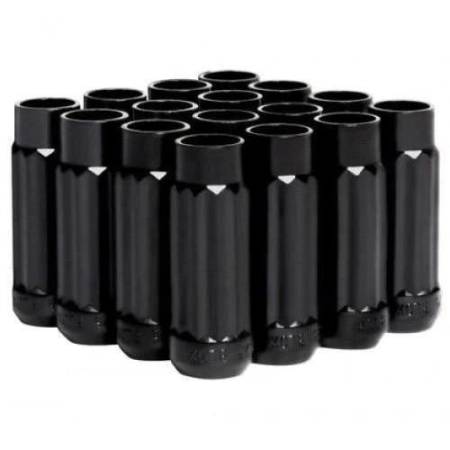 BLOX Racing - BLOX Racing 12-Sided P17 Tuner Lug Nuts 12x1.5 - Black Steel - Set of 16