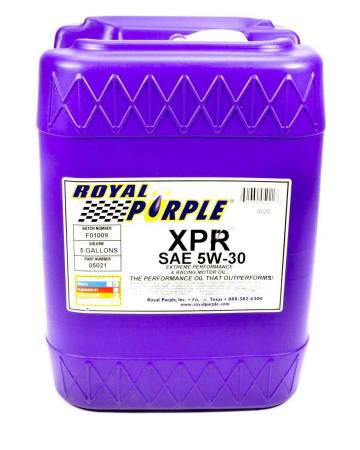 Royal Purple - Royal Purple Synthetic Racing Oil XPR 5-Gallon (5W30)