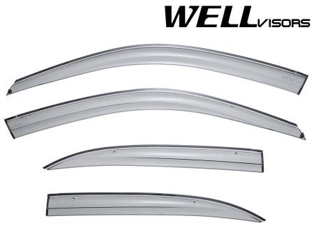 WellVisors - WellVisors Side Window Deflectors Honda Civic Sedan 01-05 Aerodyn Series