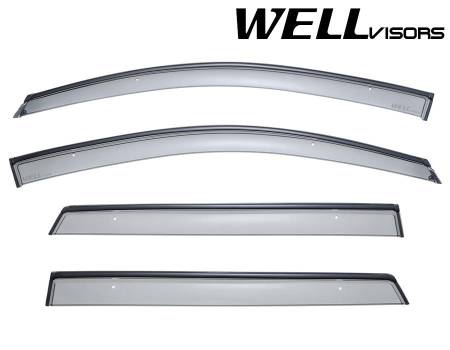 WellVisors - WellVisors Side Window Deflectors Dodge Journey 09-20 With Black Trim