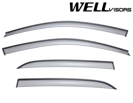 WellVisors - WellVisors Side Window Deflectors Honda Accord Sedan 03-07 With Black Trim