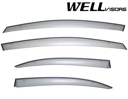 WellVisors - WellVisors Side Window Deflectors Honda Civic Sedan 06-11 Premium Series