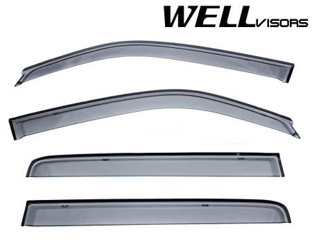 WellVisors - WellVisors Side Window Deflectors HONDA PILOT 09-15 Premium Series