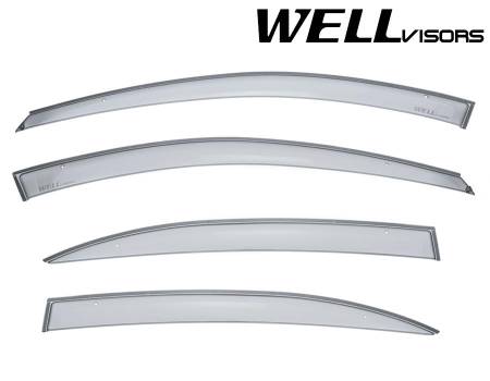 WellVisors - WellVisors Side Window Deflectors Hyundai Sonata 06-10 Premium Series