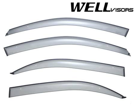 WellVisors - WellVisors Side Window Deflectors Hyundai Sonata 02-05 Premium Series