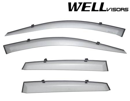 WellVisors - WellVisors Side Window Deflectors Subaru Impreza WRX 08-14 Premium Series