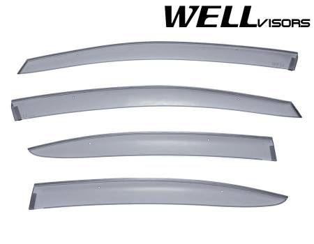 WellVisors - WellVisors Side Window Deflectors SUBARU WRX STI 15-20 Premium Series