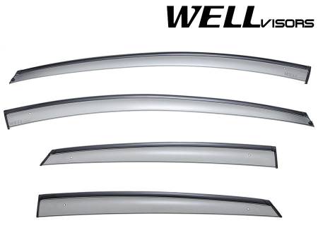 WellVisors - WellVisors Side Window Deflectors Ford Focus 12-18 With Black Trim