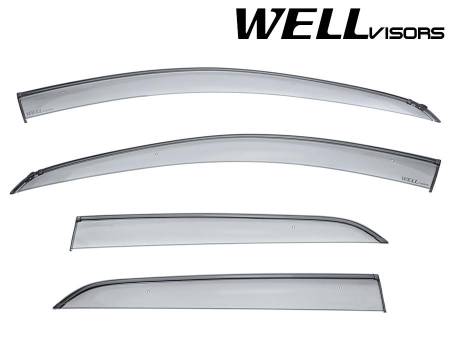 WellVisors - WellVisors Side Window Deflectors Chevrolet Trax 15-21 with Black Trim