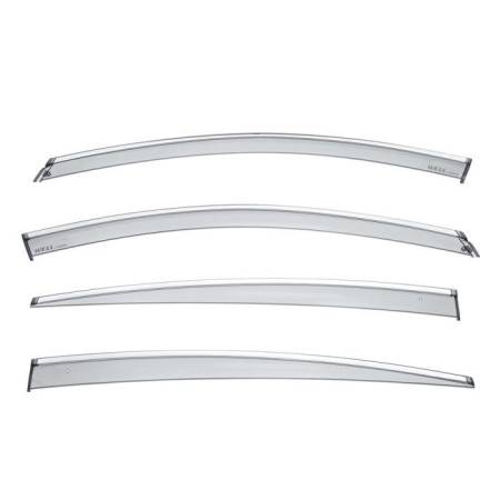 WellVisors - WellVisors Side Window Deflectors Buick Regal Sportback / GS / Avenir 2018+ With Chrome Trim