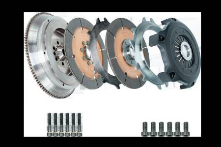 DKM Clutch - DKM Clutch 11-13 BMW 135i 215mm Ceramic Twin Disc MRX Clutch Kit w/Flywheel (850 ft/lbs Torque)