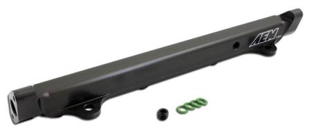 AEM Electronics - AEM 03-06 Evo 8 & 9 Black Fuel Rail