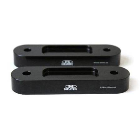 BLOX Racing - BLOX Racing Honda S2000 Racing Front 20mm Thick Spacer Bump Steer Kit - Black (Lowered 1in and more)