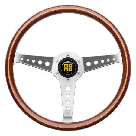 Momo - Momo California Wood Steering Wheel 360 mm - Mahogany Wood/Pol Spokes