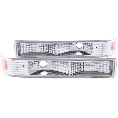 ANZO Headlights, Tail Lights and More  - ANZO 1998-2005 Chevrolet S-10 Euro Parking Lights Chrome