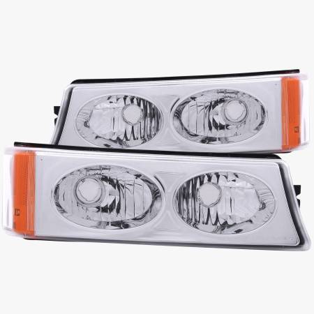 ANZO Headlights, Tail Lights and More  - ANZO 2003-2006 Chevrolet Silverado 1500 Euro Parking Lights Crystal