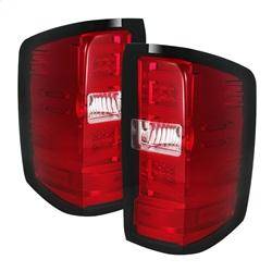 Spyder Auto - Spyder Chevy 1500 14-16 Light Bar LED Tail Lights Red Clear ALT-YD-CS14-LBLED-RC