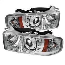 Spyder Auto - Spyder Dodge Ram 1500 94-01 94-02 Projector Headlights LED Halo LED Chrm PRO-YD-DR94-HL-AM-C