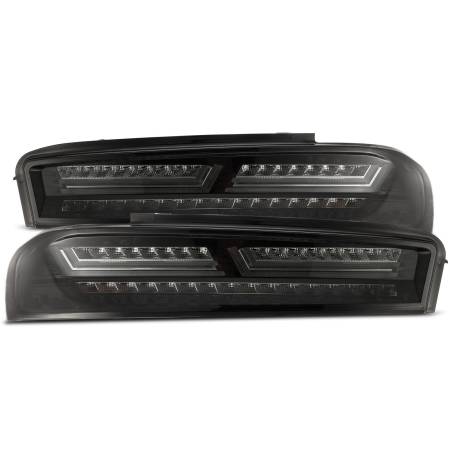 AlphaRex - AlphaRex 16-18 Chevrolet Camaro PRO-Series LED Tail Lights Jet Black